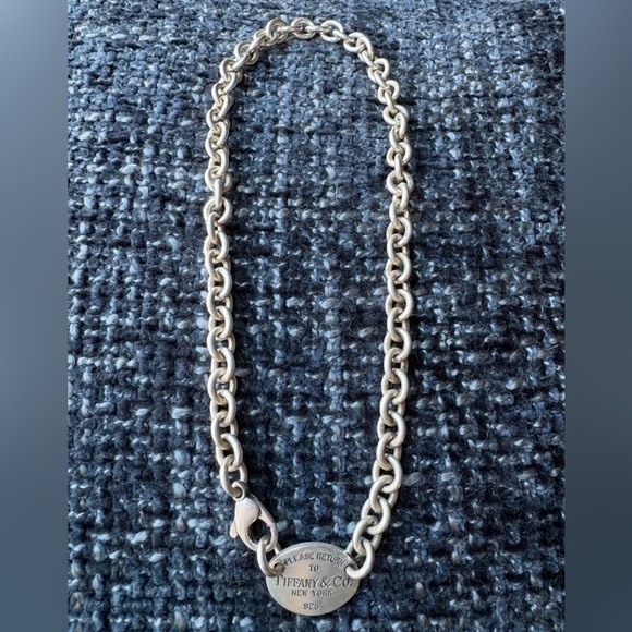 Tiffany & Co. Jewelry - AUTHENTIC!!! Tiffany & Co. Silver Round Tag Link Bracelet - Sterling 925